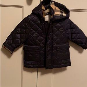 12month navy Burberry jacket!